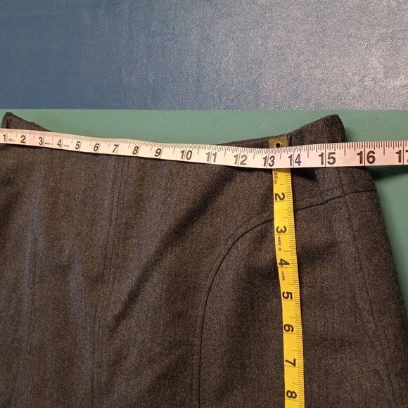Talbots Petites Italian Wool Fabrics Womens 14 Gray Skirt  Cottagecore - Picture 2 of 5